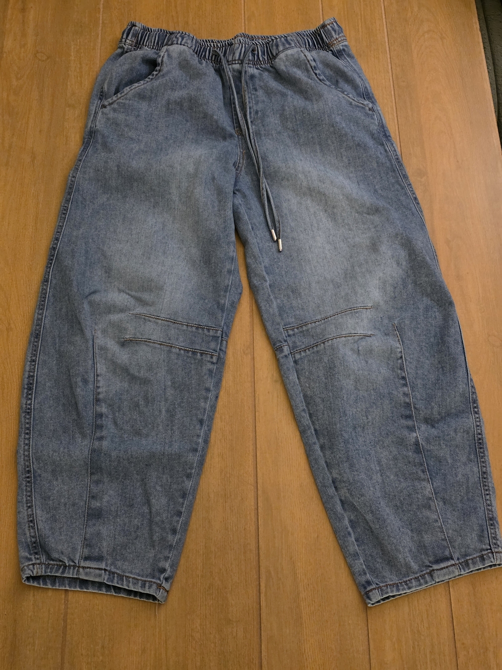 Oat NY Barrell Cropped Jeans - Drawstring Waist. Women's Size 6